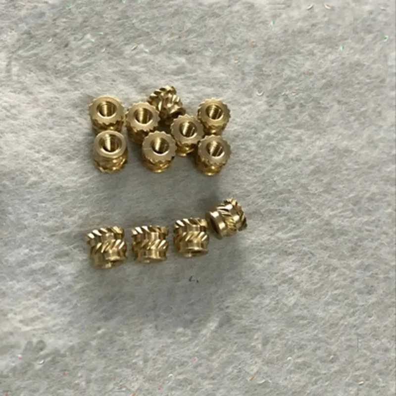 

30pcs M2.5 Knurled nut Eight-character pattern Embossed nuts Insert copper embedded parts Outer diameter 4mm-4.6mm