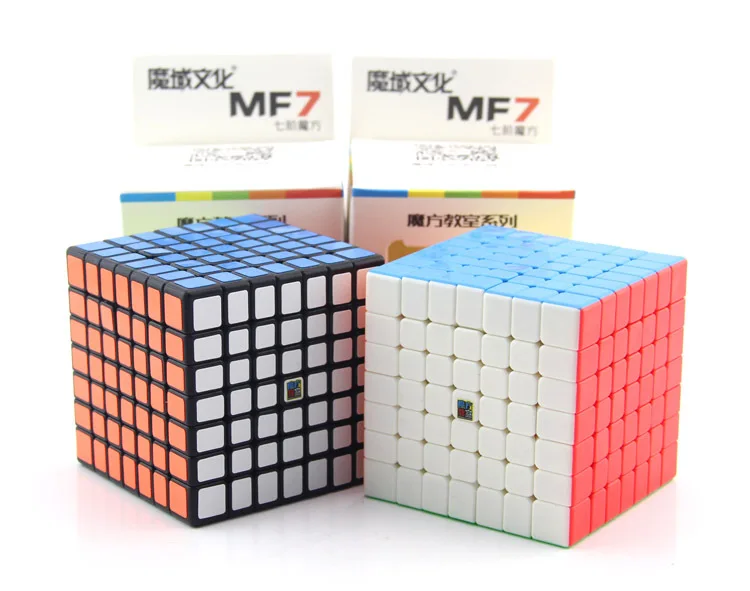 

MoYu MF7 MoFangJiaoShi 7x7x7 Cube Magic Stickerless/Black Professional Challenge 7x7 Speed Cube Puzzle Game for Kid gift Toys