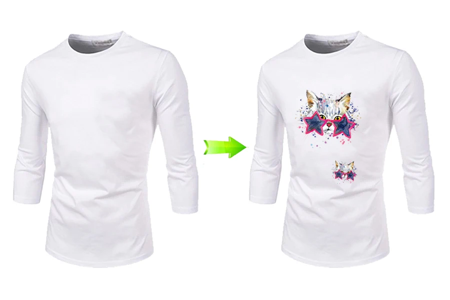 2pcs Ironing Transfers Patches Animals Heat Press Sticker for Clothes T-shirt DIY Appliques Parches Bordados Para Ropa4