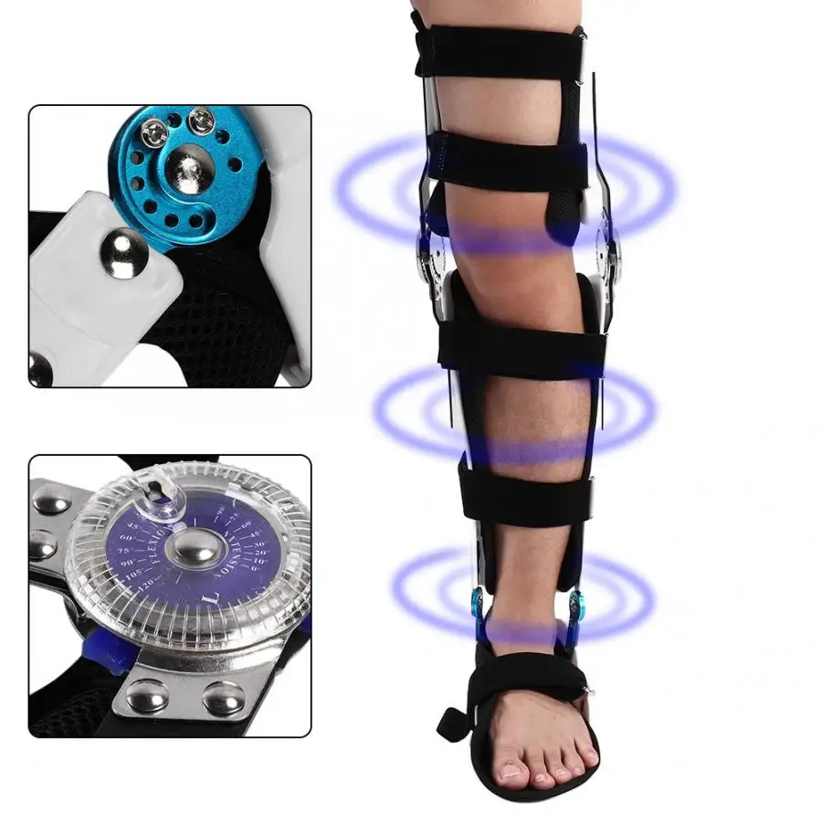 

Adjustable Knee Joint Fixed Brace Leg Orthotics Support Protector Stabilizer