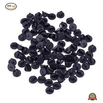 

PVC Rubber Pin Backs PVC Rubber Pin Keepers Black Pin Back Replacement for Craft Making pin Brooch base Jewelry Accessories