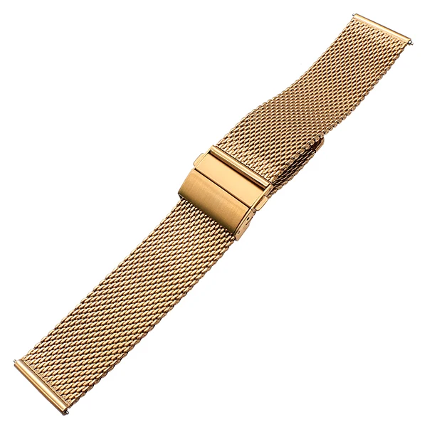 New Milanese Watchband+ Butterfly Buckle for Seiko Casio Citizen Orient Certina Watch Band Stainless Steel Strap 18mm 20mm 22mm