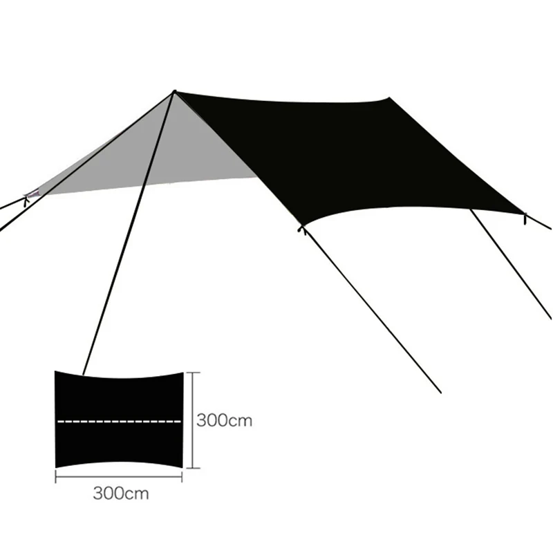 Ultralight Portable Hammock Awning Outdoor Camping Large Hang Tent Wear-resisting Folding UV Proof Waterproof Multi-functional 