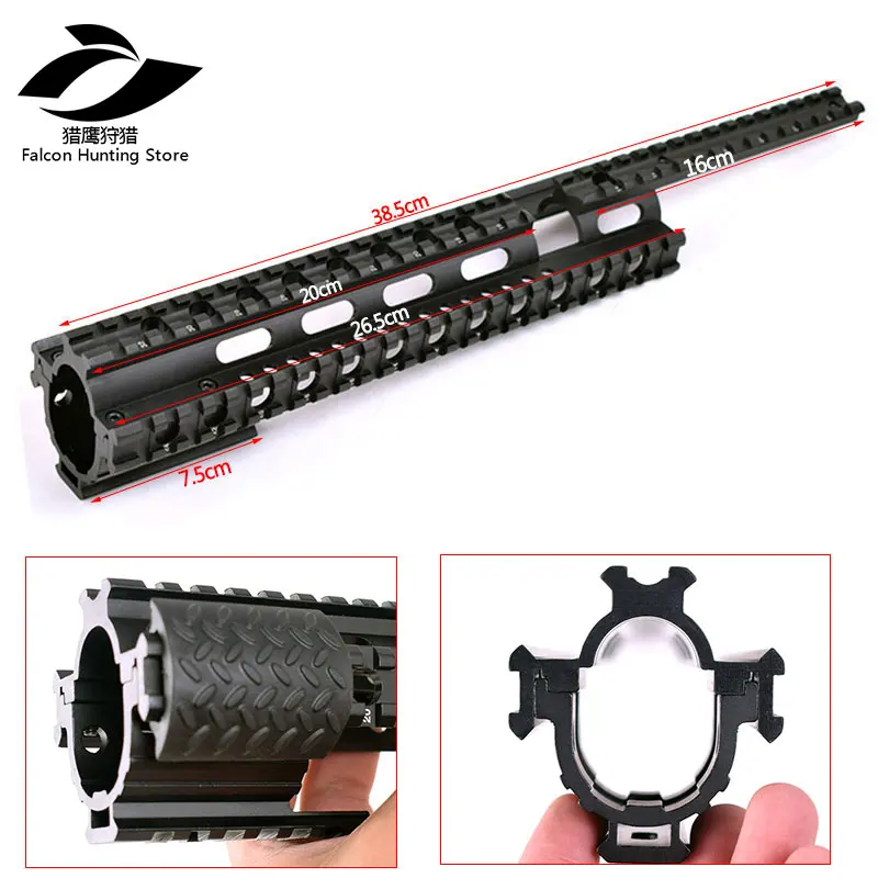 

Tactical AK47 74 AKs Quad Rail See-through Scope Mount Tactical Quad Rails Handguard with Rail Covers for Hunting Shooting