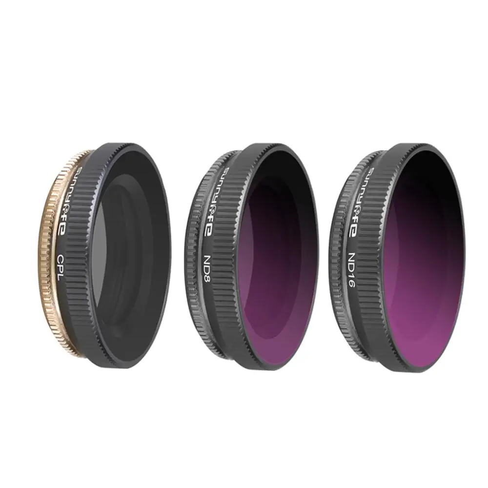 

ND CPL Filters Series CPL+ND8+ND16 Mix Lens Filters Set Action Camera Lens Filters for DJI OSMO Action Gimbal Camera Accessories