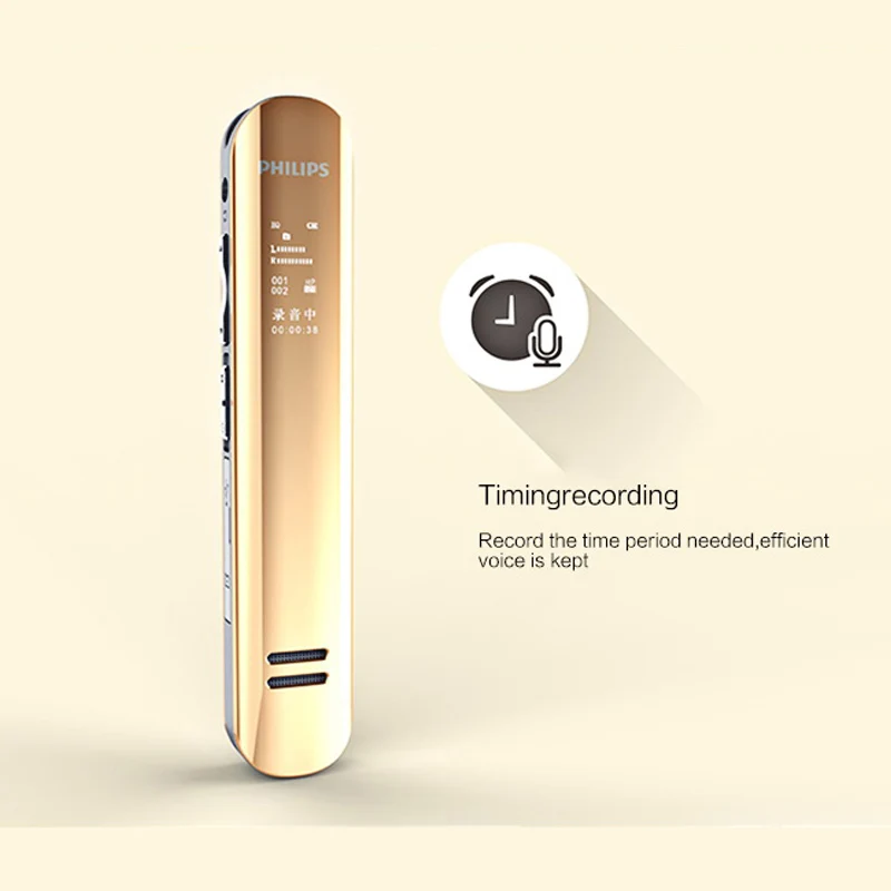 Оригинальный профессиональный Умный Цифровой диктофон Philips портативный HD с