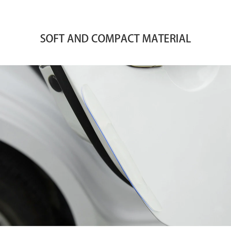 Car Door Edge Guard Scratch Strip Protector Rubber Sticker Auto Rearview Mirror Front Rear Bumper Protection Film Universal Trim