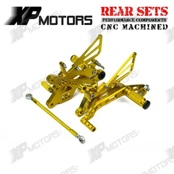 

H2CNC Racing Foot Pegs Foot Rest Rear Sets Adjustable Rearsets Knurled Footrests For Yamaha YZF-R6 YZFR6 2006-2015 YZF R6 Billet