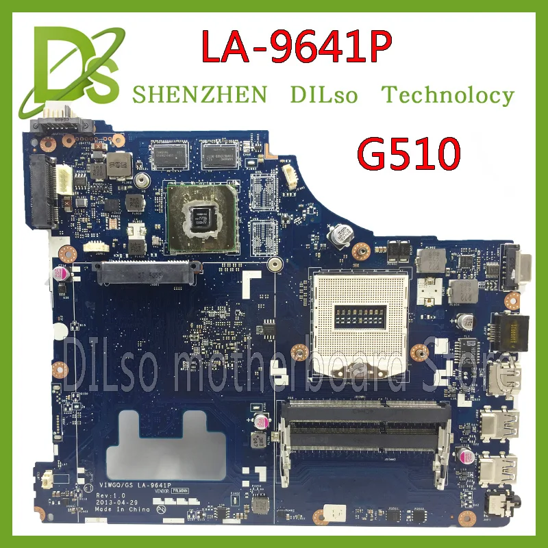 Цена KEFU LA 9641P G510 для lenovo G510 материнская плата для lenovo VIWGQGS LA 9641P материнская плата для ноутбука Тестовая оригинальная 100% работа