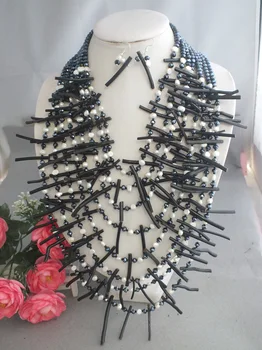 

Z-5300 New Black Onyx Jewelry Set for Wedding Party