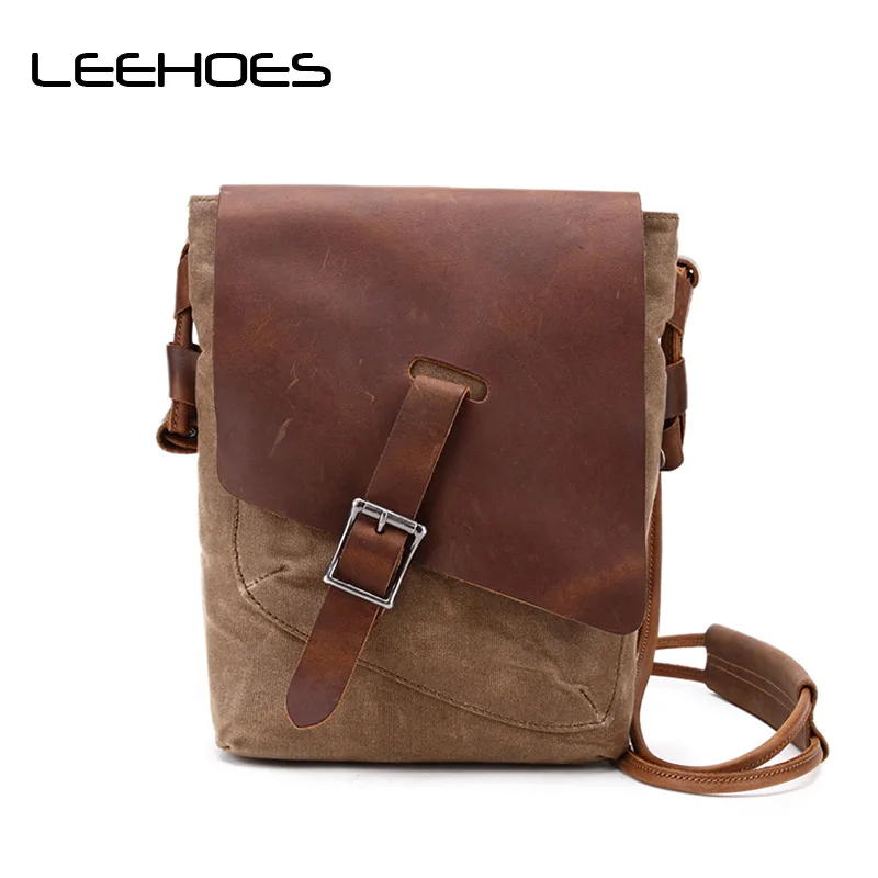 

New Male Canvas Bag Casual Men's Shoulder Bag Business Solid Messenger Bags Multifunctional Men Crossbody Men's Mini Cheap Bags