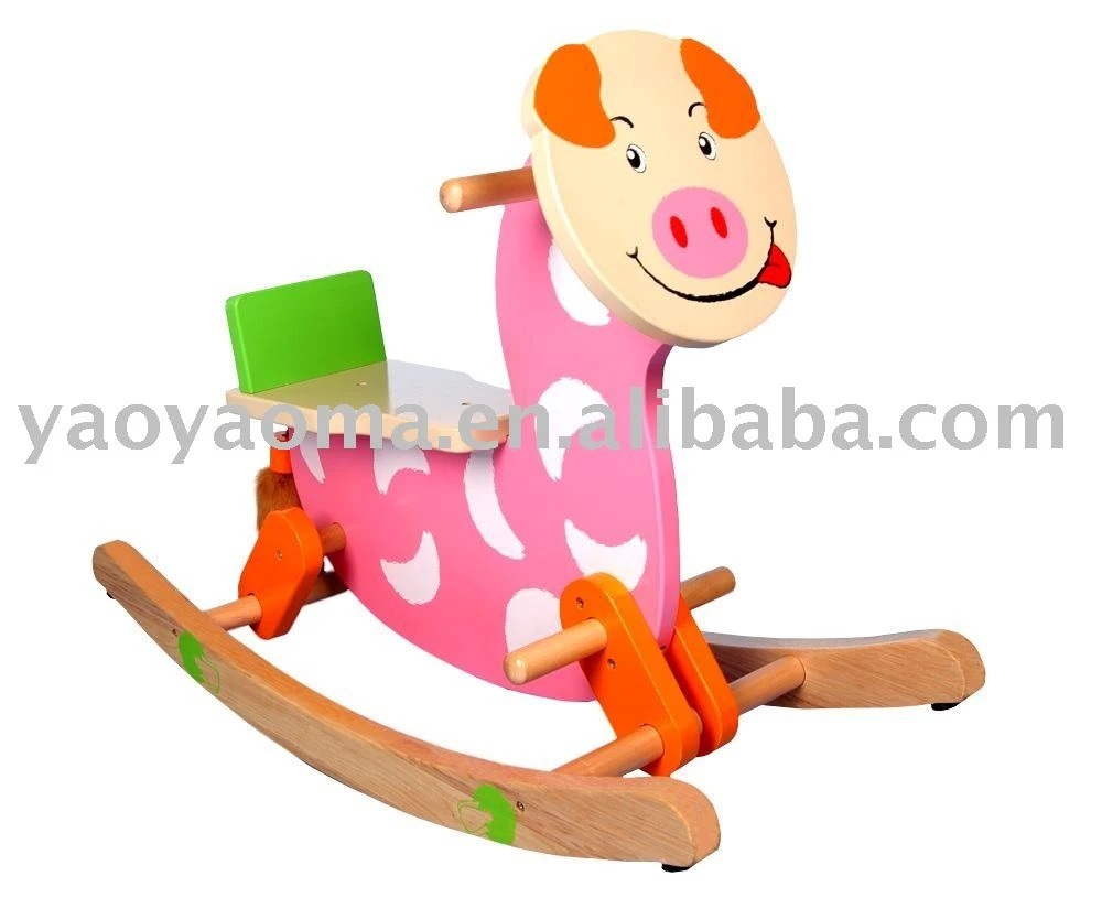 pig rocking horse