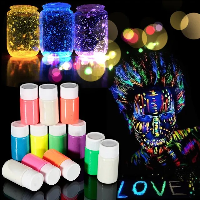 YZWLE 6 Colors Neon Fluorescent UV Body Paint Face Painting ... YZWLE 6 Colors Neon Fluorescent UV Body Paint Face Painting ...