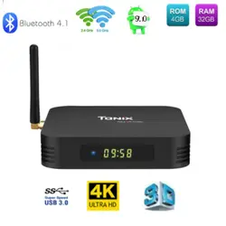 TX6 ТВ Box android 9,0 Allwinner H6 4 Гб DDR3 32 ГБ/64 GB EMMC 2,4 5 ГГц Wi-Fi BT4.1 Поддержка 4 K H.265 Bluetooth 4,0 IP ТВ m3u коробка