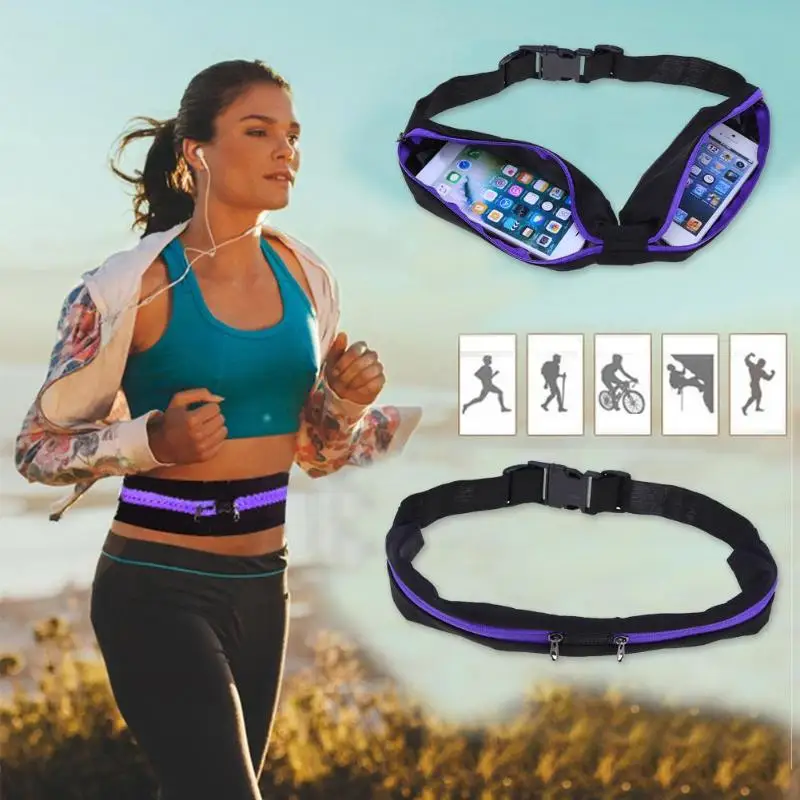 

Sports Bag Running Waist Bag Pocket Outdoor Sports Waist Bag Unisex Running Phone Anti-theft Holder Pouch Pack Belt Bags