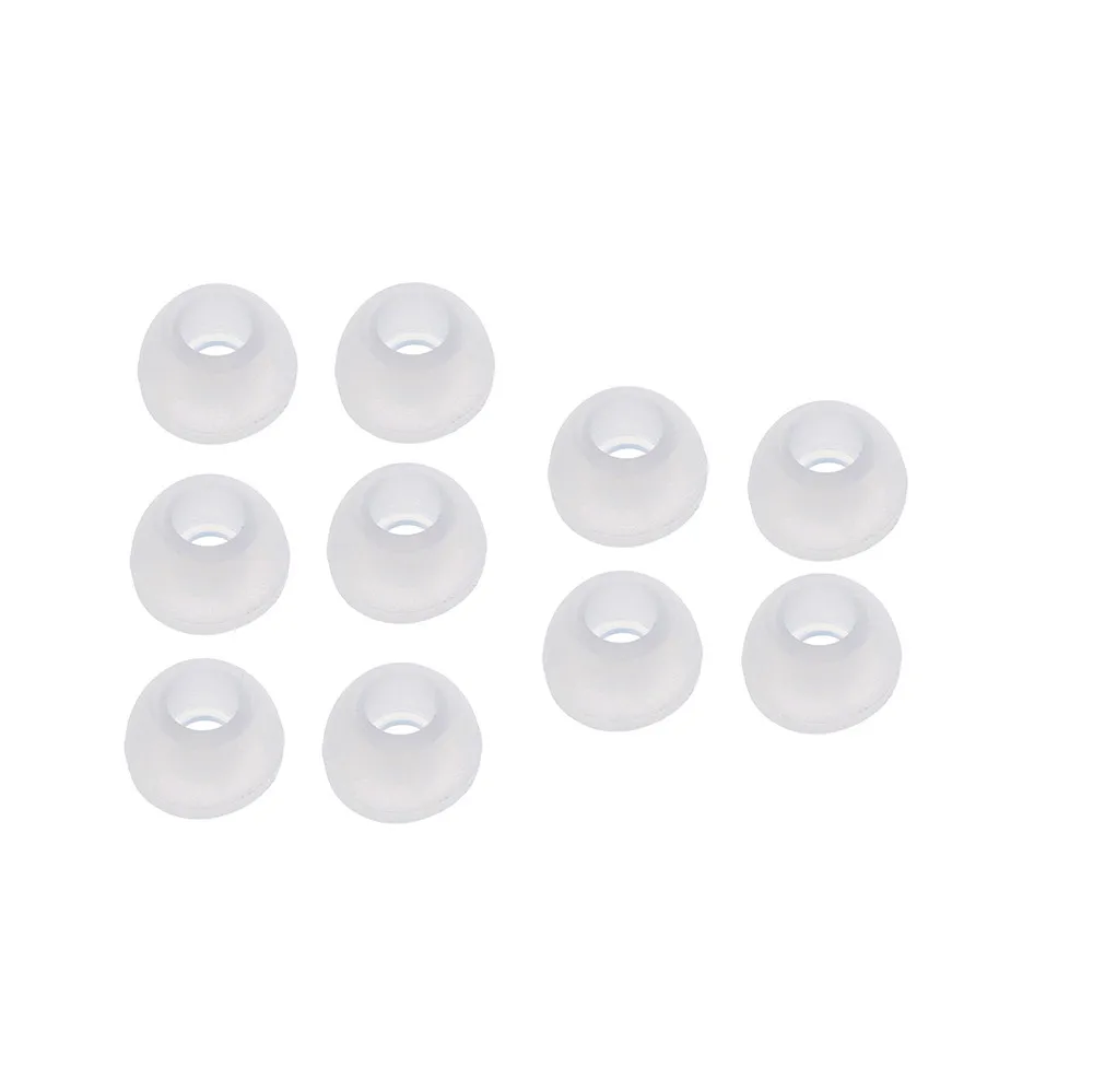 

10 Pairs Medium Size Clear Silicone Replacement Ear Buds Tips For Sony Phillips Silicone Anti-shedding Earphone Cover N