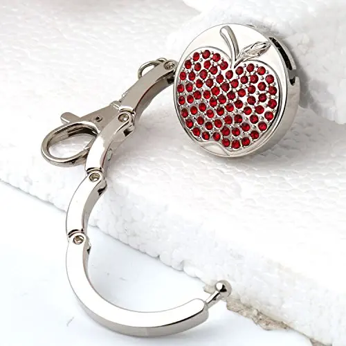 

Hot Handbag Hook Coin Purse Hangs Folding Handbag Red Apple