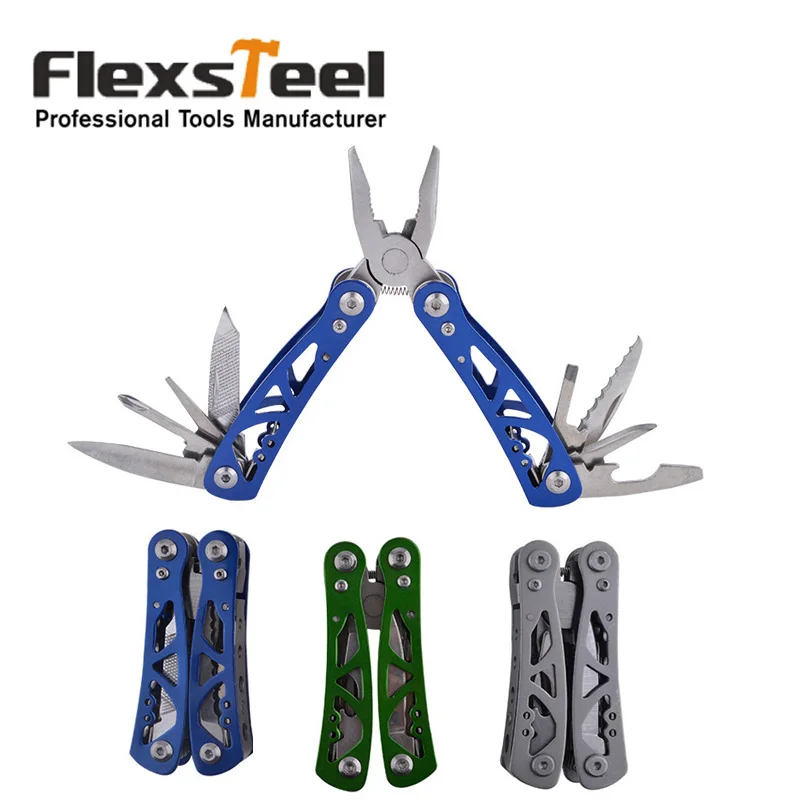 

100pcs Multi functional Stainless Steel Pocket Multitool Army Survival Folding Plier Multi Tool
