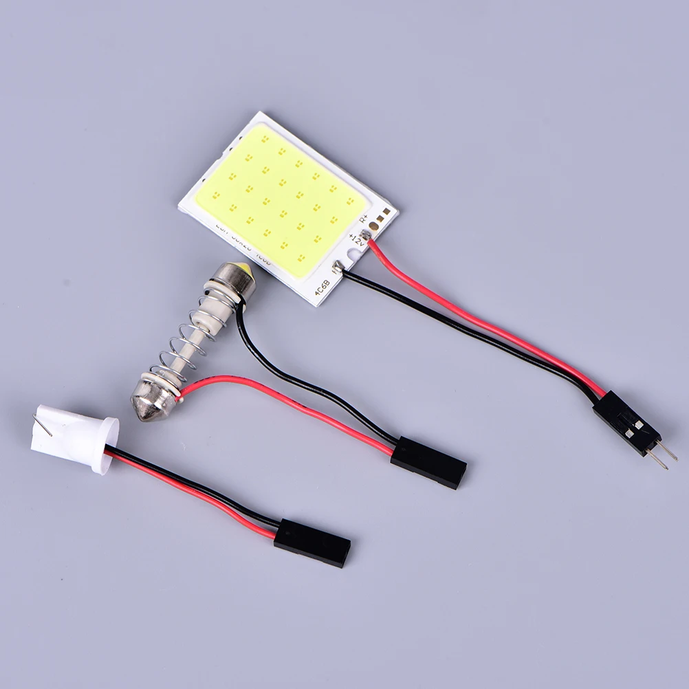 

12 V White 36 COB LED Dome Map Light Bulb Car Interior Panel Lamp Interior LED bulbs car styling High Quality