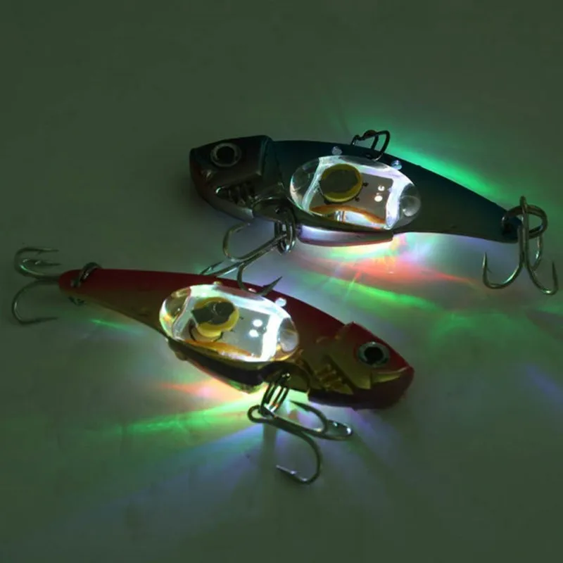 

Underwater LED LIGHED VIBRATION SINKING LURE-SALTWATER JIGGING LED Flashing Light Squid Bait Lure fishfinder