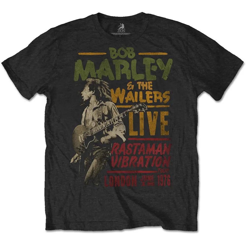 Bob Marley The Wailers Rastaman Vibration Tour Официальная футболка мужская унисекс футболка унисекс больше размеров и цветов