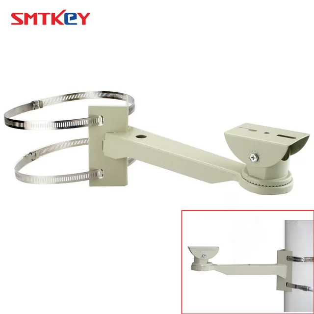 SMTKEY Универсальный полюс для видеонаблюдения Монтажный кронштейн для камеры видеонаблюдения наружное применение кронштейн с кольцом для