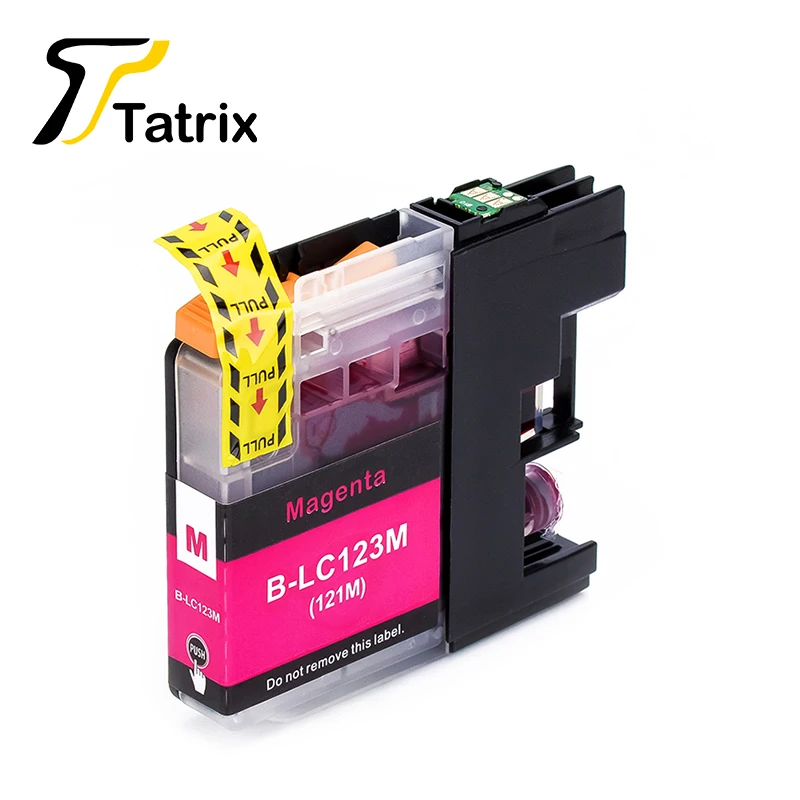 Tatrix 12 шт. LC123 LC121 Совместимый картридж для брата DCP-J552DW J752DW J132W J152W J172W MFC-J470DW J650DW J870DW J245