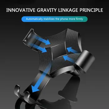 

Creative Gravity Car GPS Stand Phone Holder Automatic Load-bearing Induction Navigation Bracket Air Vent Mount Car Holder