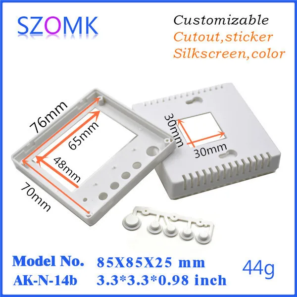 Szomk plc пластиковый корпус электроники для lcd(1 шт) 85*85*25 мм Пластиковая распределительная коробка, szomk Горячая Распродажа, маленькая коробка устройства