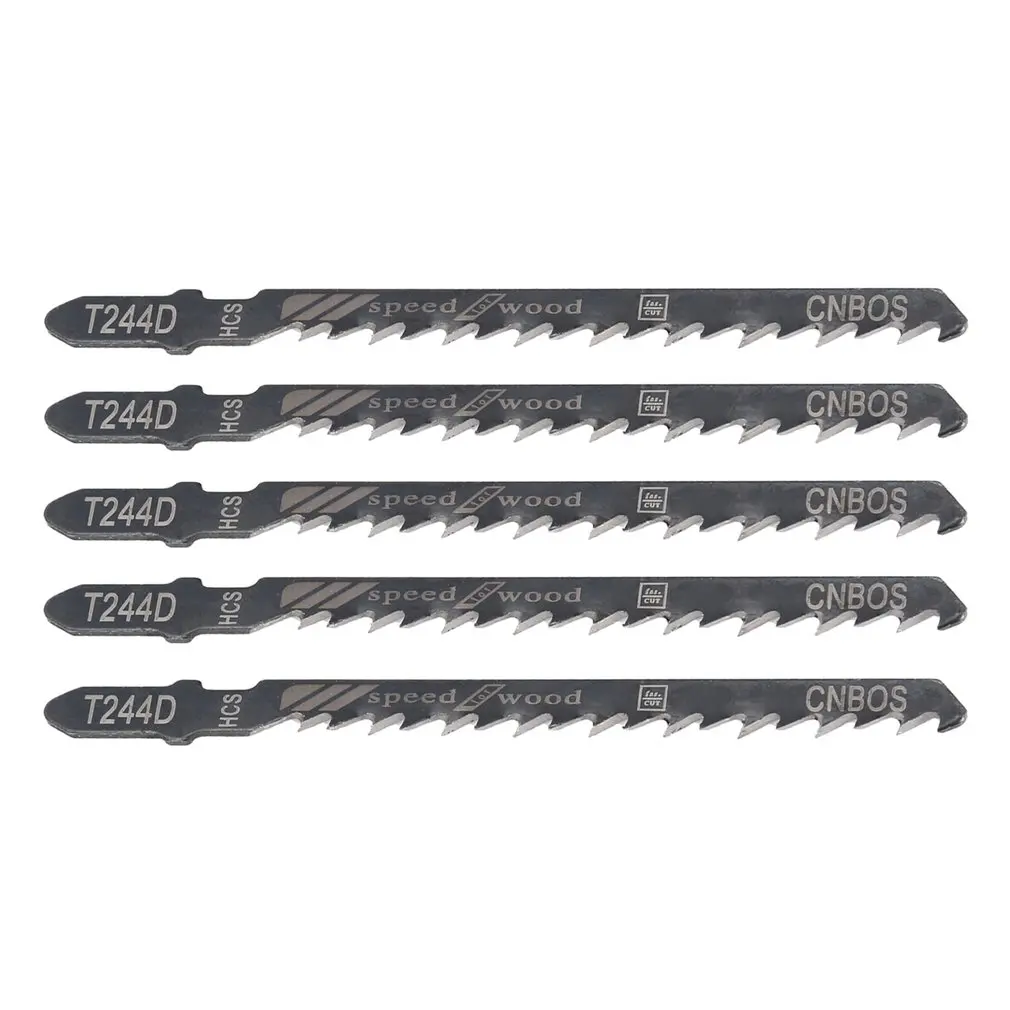 

5Pcs/set T244D Saw Blade Hacksaw Jig Saw Blade Set Reciprocating Curve Saw Blade For Hard Wood Saw Cutting Tool