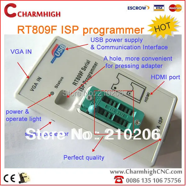Discount VGA LCD ISP programmer RT809F Serial ISP Programmer with ICSP PC Repair 24 25 93