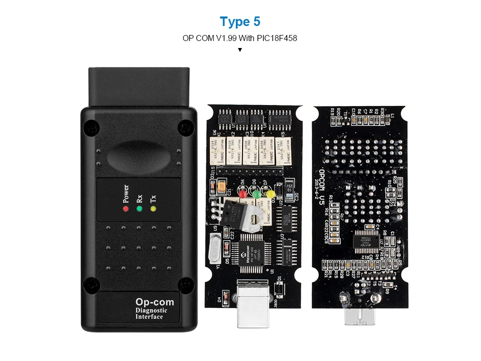 OP COM V1.78/V1.99 с реальным PIC18F458 FTDI FT232RL чип OBD2 диагностический инструмент OP-COM для Opel, opcom может быть обновление вспышки