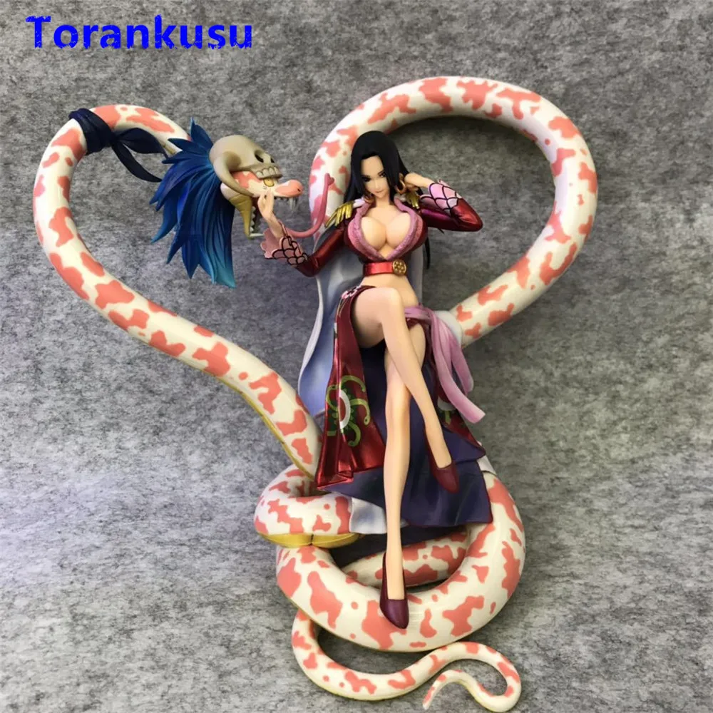 One Piece Boa Hancock Action Figure Anime Figure Collectible Toys Sitting with Snake Sexy Figure Girl Gift Brinquedos Doll XP