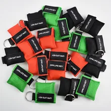 20pcs Resuscitator Mask CPR First Aid Emergency Disposable Breathing Face Shield Outdoor Emergency Survival 3 Color For Chosen