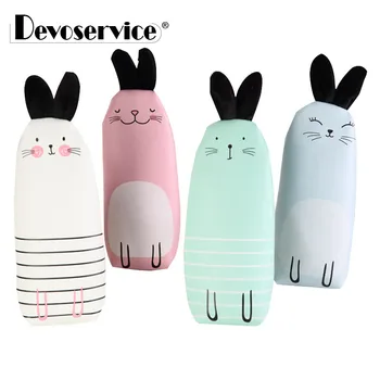 

Kawaii Cute Long Ears Rabbit PU Pencil Case Stationery For Girls Gift Cartoon Storage Organizer Pen Bag Office School Supplies