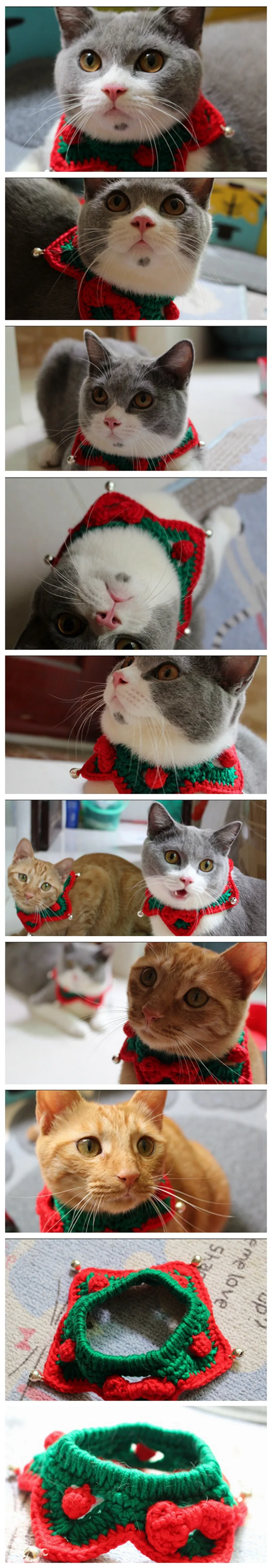 Ручной работы Рождество любимой кошки Bell callor