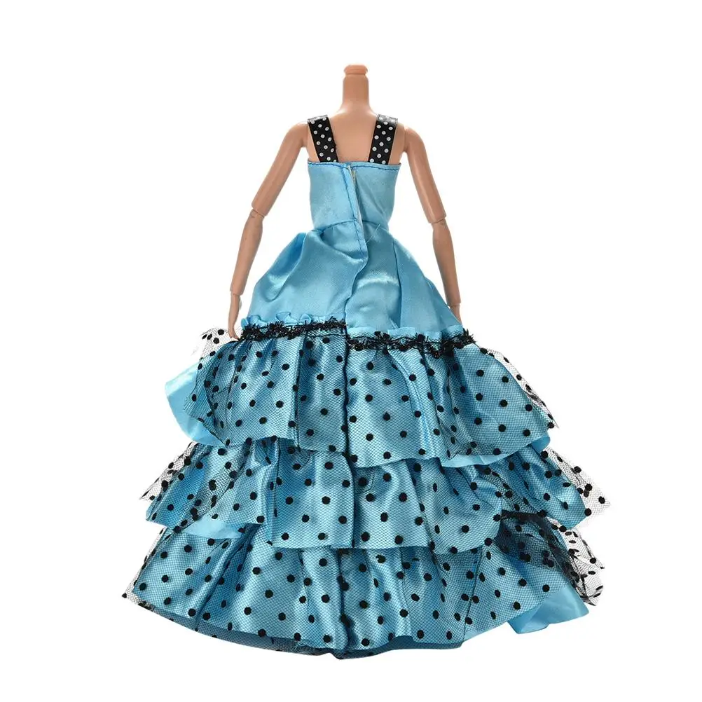 Свадебное платье юбка для отдыха вечерние платья для девочек лучший подарок Кукольное пальто обувь под брюки один комплект Оригинальная кукольная одежда - Цвет: blue