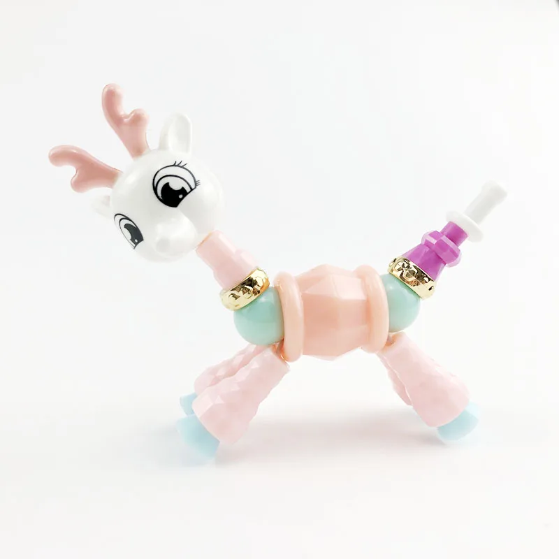 Креативный изысканный браслет, скрученные магические ювелирные изделия, игрушечный браслет с животными, Классические Вечерние модные милые подарки для девочек-TOY021 - Цвет: TOY027
