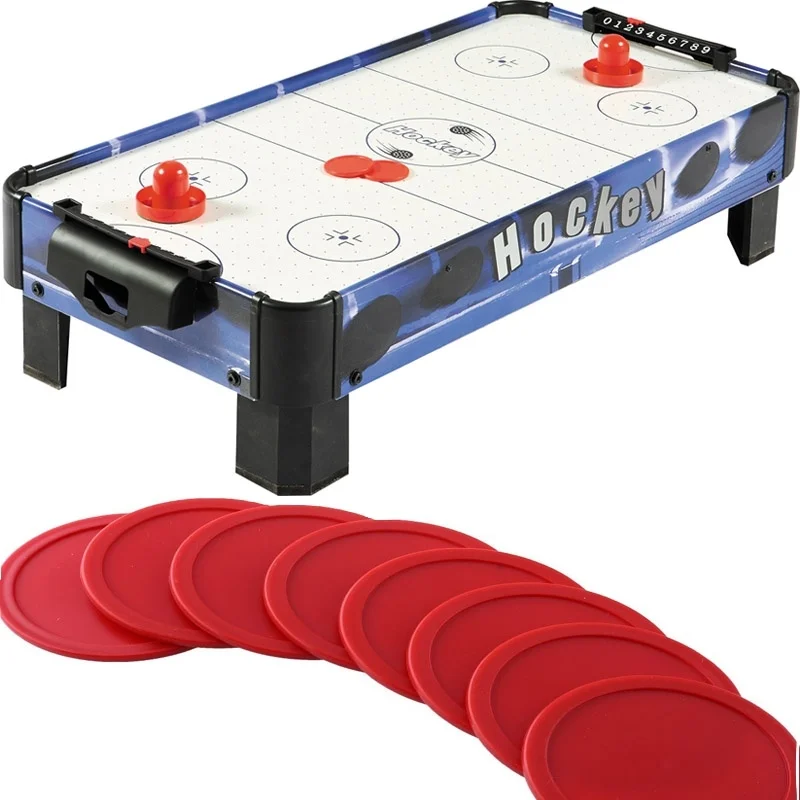 

8Pcs 63.0mm Red Air Hockey Children Table Mini Felt Pusher Mallet Goalies