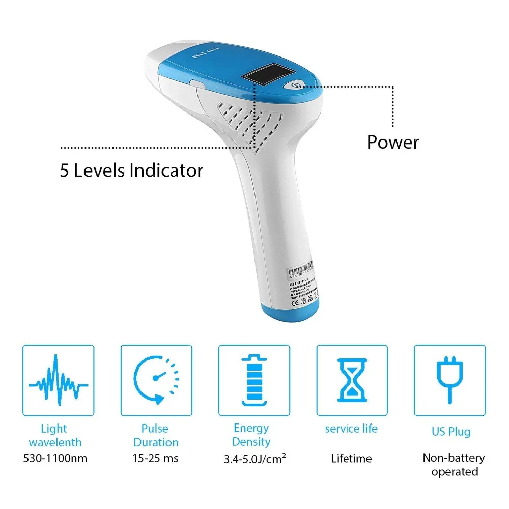 Laser IPL depilator Laser Hair Removal Machine with 3 Lamps 300000 Shots Acne Clearance Skin Rejuvenation Home Use Beauty Device