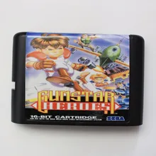 Gunstar Heroes 16 bit sega MD игровая карта для sega Mega Drive для Genesis