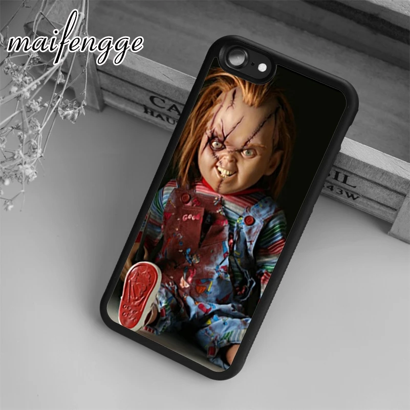 Maifengge Чаки Кукла чехол для iPhone 5 6 6s 7 8 plus X XR XS max 11 12 Pro Samsung Galaxy S7edge S8 S9 S10 | Мобильные