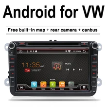 Android 7 1 font b car b font dvd vw gps navigation Wifi Bluetooth autoradio 2