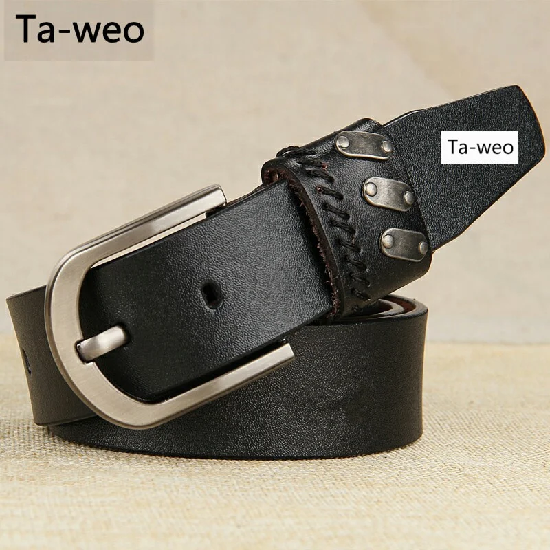 2016 New Spring Trends Fashion Cowboy Belt Genuine Leather Designer Belts Men High Quality
