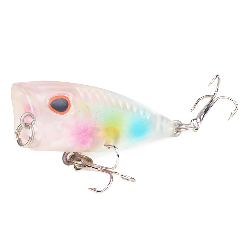 HAODIAOZHE الساخن البسيطة بوبر الطعم الثابت طعوم صيد سمك البلمة Crankbait إيسكا المتذبذب معالجة أعلى المياه Poper العائمة بايك السحر YU117
