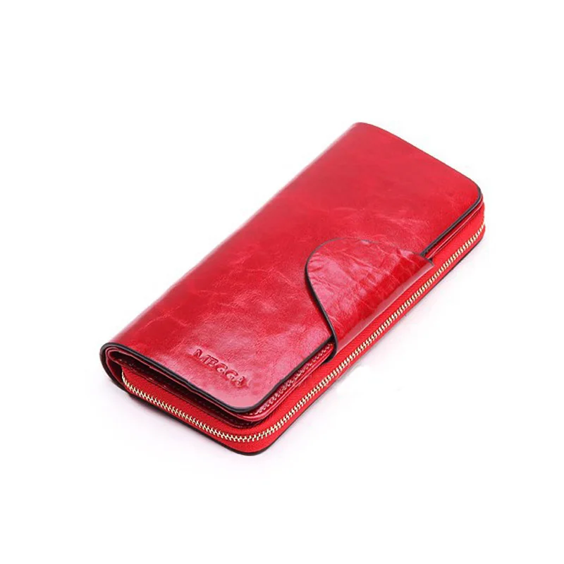  Vintage women wallets genuine leather wallets zipper long lady purse clutch women wallet holder card holder carteira masculina 