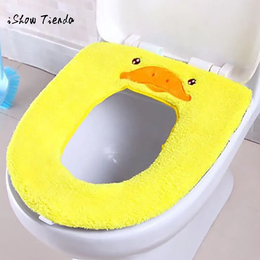 Fashion Toilet Seat Cover Mat Warm Cartoon Frog Panda Cute Bear Animal