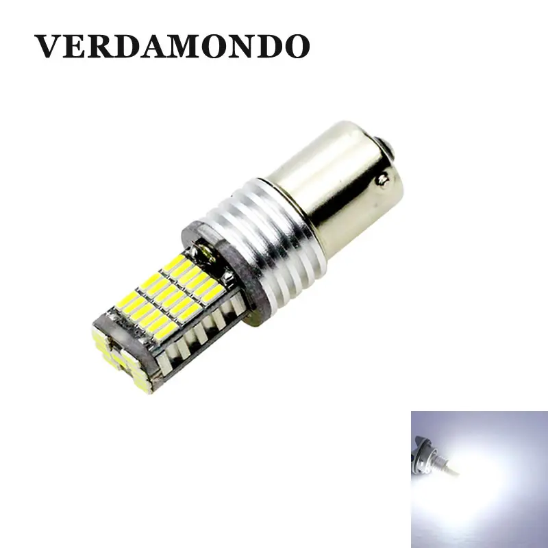 1156 BA15S P21W 1157 BAY15D Canbus безошибочный светодиодный Белый 4014 4 5SMD DC 12V Реверсивный