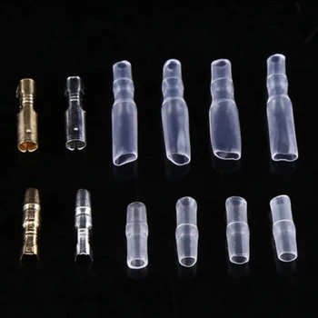 

400 Pcs Motorcycle Wiring Harness Bullet Connectors Male&Female Brass 3.9 Mm