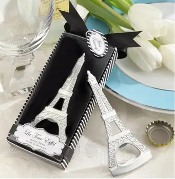 

200 pcs/lot Wedding favor gift and giveaways--La Tour Eiffel Tower Chrome Bottle Opener Wedding Bridal Shower Party Favor